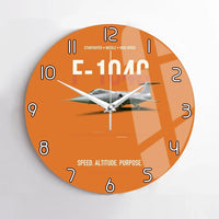 Thumbnail for F-104C Starfighter Speed In A Straight Line design on orange no frame wall clock