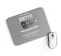 Thumbnail for BR710 design on gray rectangle mouse pad