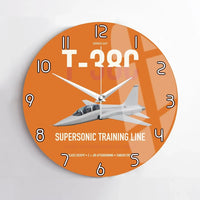 Thumbnail for T-38C Talon design on orange no frame wall clock