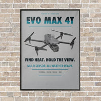 Thumbnail for Autel EVO Max 4T vertical canvas print - framed - light gray background