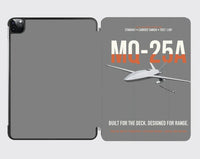Thumbnail for MQ-25A STINGRAY design on gray ipad tablet case