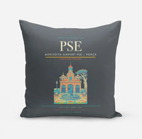 Thumbnail for Mercedita Airport (PSE) design on gray pillow