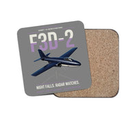 Thumbnail for F3D-2 Skyknight design on gray 1 piece coaster