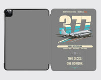 Thumbnail for Boeing 377 Stratocruiser design on gray ipad tablet case