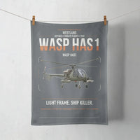 Thumbnail for Westland Wasp HAS1 design on gray towel