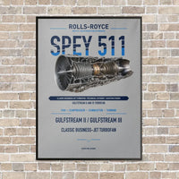 Thumbnail for SPEY 511 vertical canvas print - framed - light gray background
