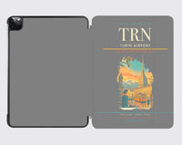 Thumbnail for Turin Airport (TRN) design on gray ipad tablet case
