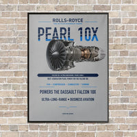 Thumbnail for PEARL 10X vertical canvas print - framed - light gray background