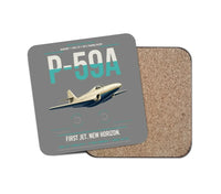 Thumbnail for P-59A Airacomet design on gray 1 piece coaster