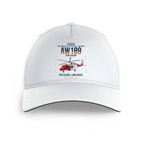 Thumbnail for Leonardo AW189 design on white printed hat
