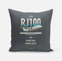 Thumbnail for Avro RJ100 design on gray pillow