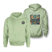 Thumbnail for VINTAGE G4011 - The Balloon Ascent - Double-Side Hoodie design on lightgreen double side