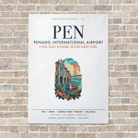 Thumbnail for Penang International Airport PEN vertical canvas print - no frame - white background