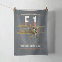 Thumbnail for Sopwith Camel F.1 design on gray towel