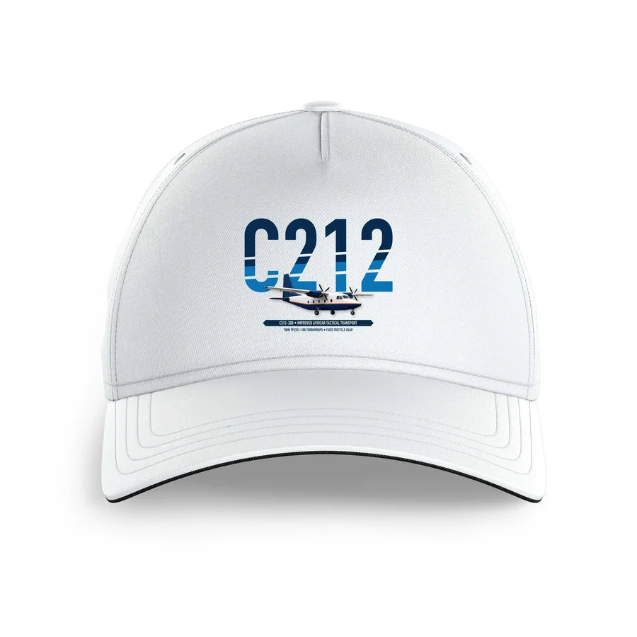 CASA C-212-200 Aviocar design on white printed hat