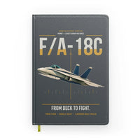 Thumbnail for F-A-18C Hornet design on gray notebook
