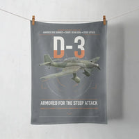 Thumbnail for Junkers Ju 87D-3 design on gray towel