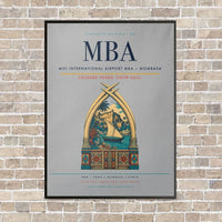 Thumbnail for Moi International Airport MBA — Mombasa vertical canvas print - framed - light gray background
