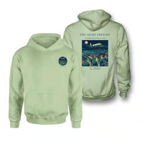 Thumbnail for VINTAGE G4111 - The Night Freight - Double-Side Hoodie design on lightgreen double side