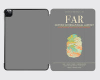 Thumbnail for Hector International Airport (FAR) design on gray ipad tablet case