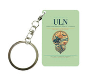 Thumbnail for Chinggis Khaan International Airport ULN — Ulaanbaatar Key Chain design on light green key chain