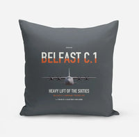 Thumbnail for Short Belfast C.1 design on gray pillow