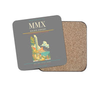 Thumbnail for Malmo Airport (MMX) design on gray 1 piece coaster