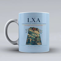 Thumbnail for Gonggar International Airport LXA Mug design on light blue lhasa