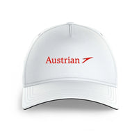 Thumbnail for Austrian Airlines logo printed on white cap