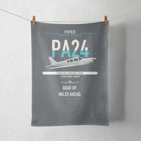 Thumbnail for Piper PA-24-250 Comanche 250 design on gray towel