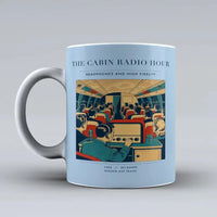 Thumbnail for VINTAGE G4229 - The Cabin Radio Hour - Ceramic Mug design on lightblue