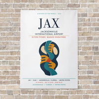 Thumbnail for Jacksonville International Airport JAX vertical canvas print - no frame - white background