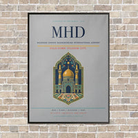 Thumbnail for Mashhad Shahid Hasheminejad International Airport MHD - Canvas Framed - Light Gray