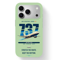 Thumbnail for Boeing 737-400 Classic design on light green magsafe iphone case