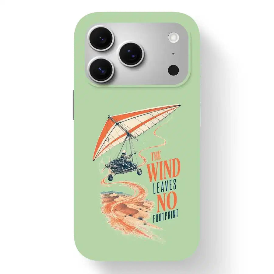 SIGNAL 648 - The Wind Leaves No Footprint - MagSafe iPhone 17 Pro design on light green magsafe iphone 17 pro