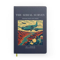 Thumbnail for VINTAGE G4031 - The Aerial Survey - Designed Notebooks design on navyblue
