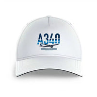 Thumbnail for Airbus A340-600 design on white printed hat
