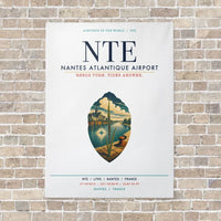 Thumbnail for Nantes Atlantique Airport NTE vertical canvas print - no frame - white background