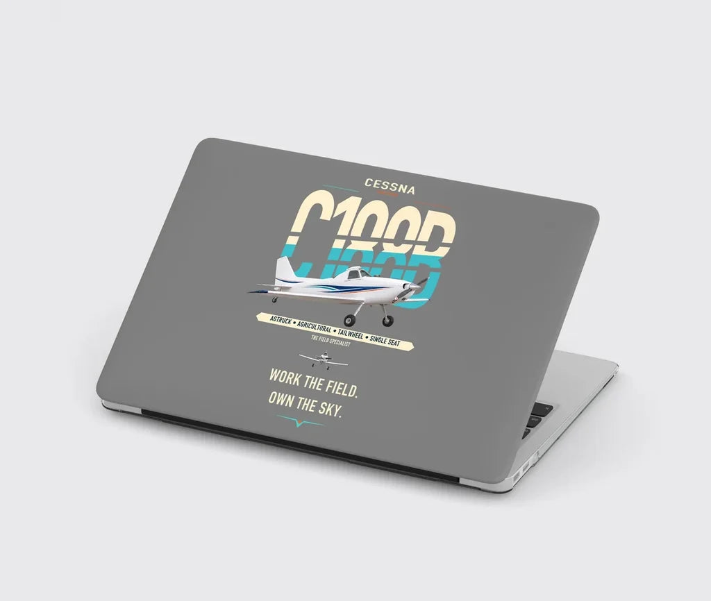 Cessna A188B AgTruck design on gray MacBook case