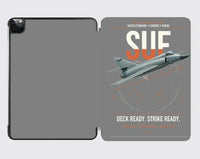 Thumbnail for Dassault Super Étendard design on gray ipad tablet case