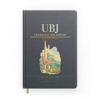 Thumbnail for Yamaguchi Ube Airport (UBJ) design on gray notebook