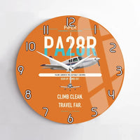 Thumbnail for Piper PA-28R Arrow III design on orange no frame wall clock