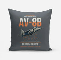 Thumbnail for AV-8B Harrier II design on gray pillow