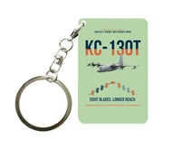 Thumbnail for KC-130T NP2000 design on light green designed key chain, double-side print