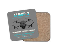 Thumbnail for BRINC LEMUR 2 design on gray 1 piece coaster