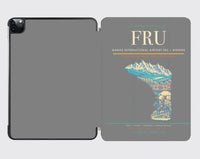 Thumbnail for Manas International Airport (FRU) design on gray ipad tablet case