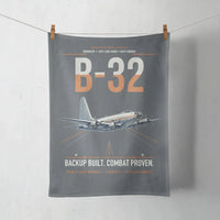 Thumbnail for B-32 Dominator design on gray towel