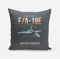 Thumbnail for F-A-18E Super Hornet design on gray pillow