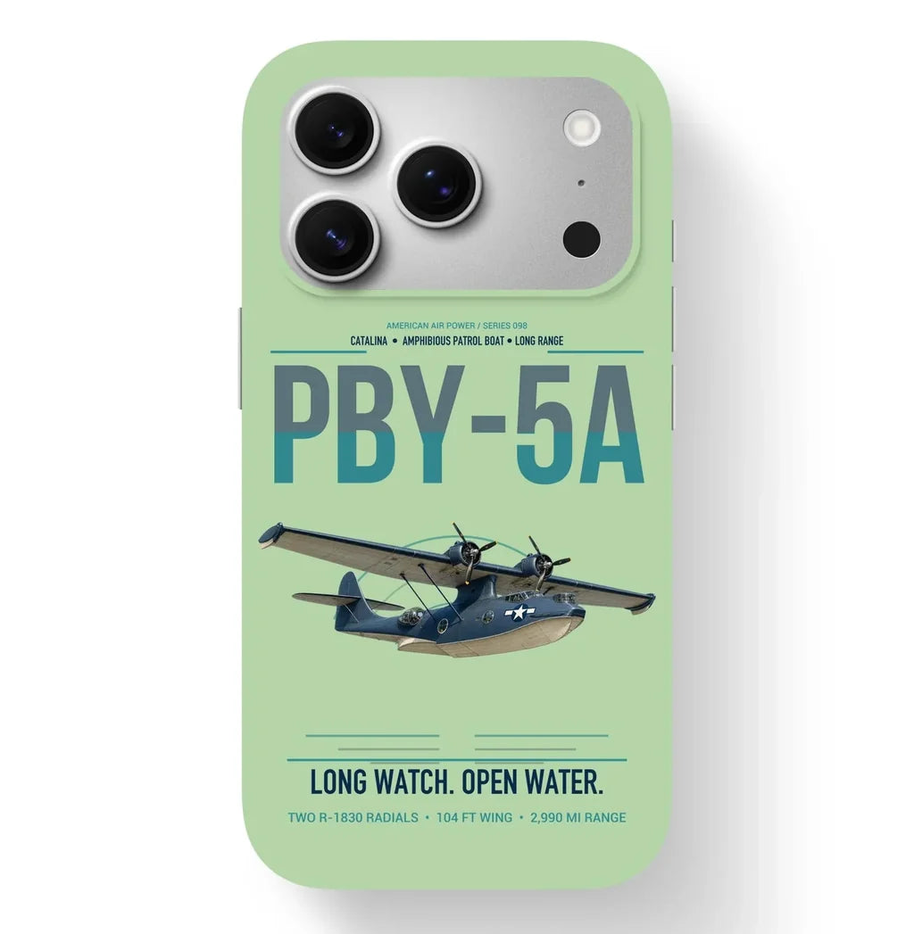 PBY-5A Catalina design on light green magsafe iphone case, for iPhone 17 Pro