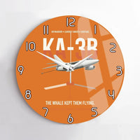 Thumbnail for KA-3B Skywarrior design on orange no frame wall clock